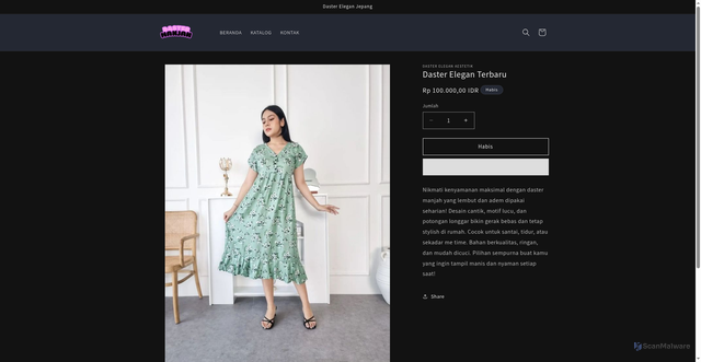 Security scan screenshot of https://daster-manjah.pages.dev/cart