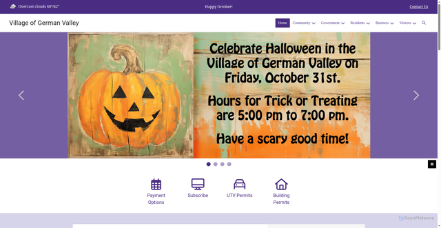 Security scan screenshot of https://germanvalleyil.gov/