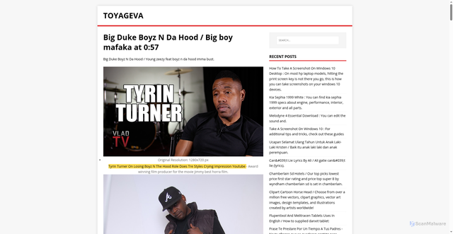 Security scan screenshot of https://avegayot.pages.dev/posts/big-duke-boyz-n-da-hood/