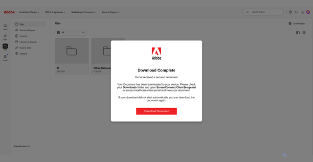 Security scan screenshot of http://waitc.org/adobe/download.html