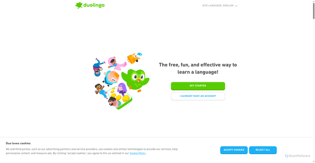 Security scan screenshot of https://ios-api-cf.duolingo.com/