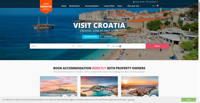 Security scan screenshot of https://www.visit-croatia.hr/en