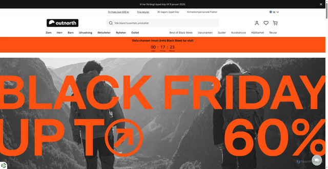 Security scan screenshot of https://www.outnorth.se/