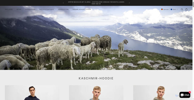 Security scan screenshot of https://sayless.se/