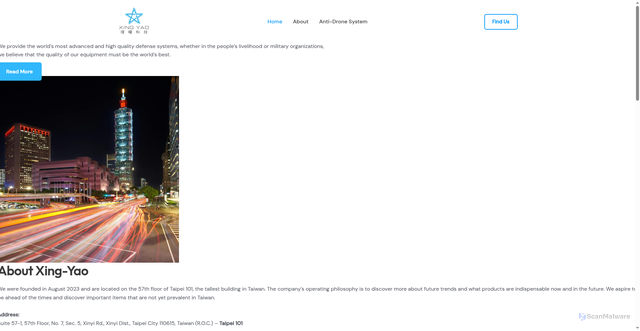 Security scan screenshot of https://Xingyaotec.com