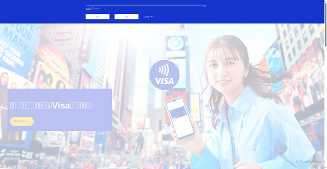 Security scan screenshot of https://visa.co.jp