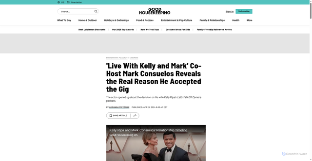 Security scan screenshot of https://www.goodhousekeeping.com/entertainment/celebrity-news/a60607226/mark-consuelos-live-hosting-2024-news-podcast-comment/