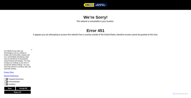 Security scan screenshot of https://www.wsbradio.com/entertainment/photos-ryan-gosling-through-years/K5IPUXQMF5AGRNOQRHCH2BW7RQ/