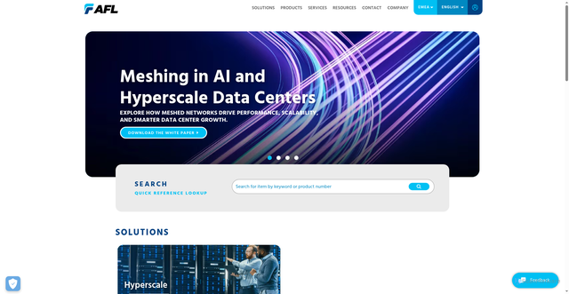 Security scan screenshot of https://aflglobal.com