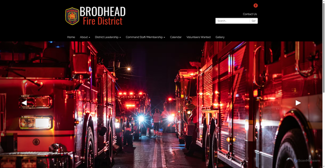 Security scan screenshot of https://www.brodheadfdwi.gov/