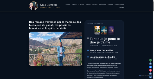 Security scan screenshot of https://rida-lamrini.com/
