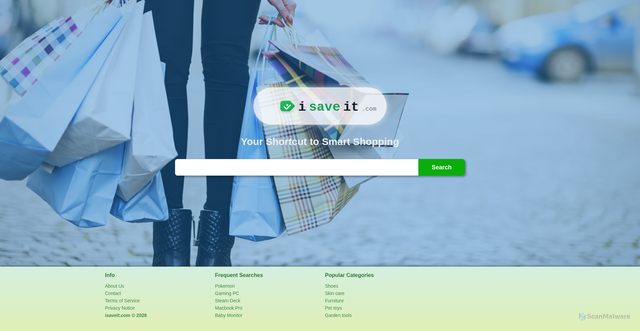 Security scan screenshot of https://www.isaveit.com