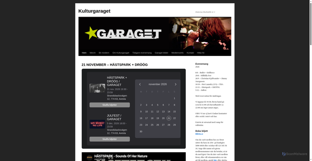 Security scan screenshot of https://kulturgaraget.se