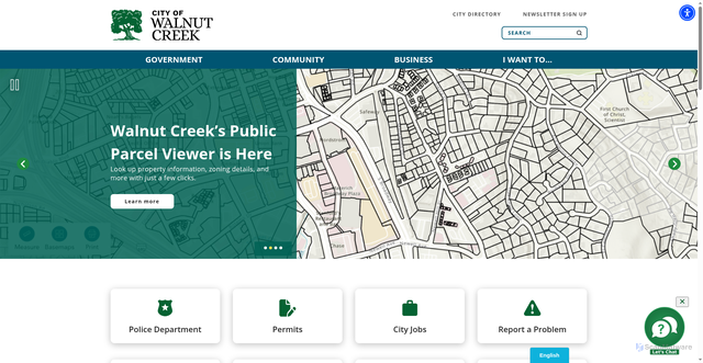 Security scan screenshot of https://www.walnutcreekca.gov/