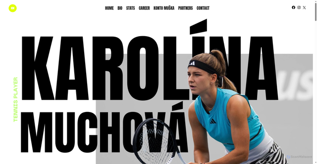 Security scan screenshot of https://karolinamuchova.com/