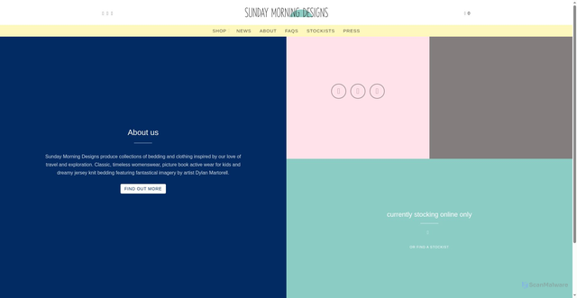 Security scan screenshot of https://sundaymorningdesigns-com.pages.dev/product/dolphin-turtle-pillowcase-set/