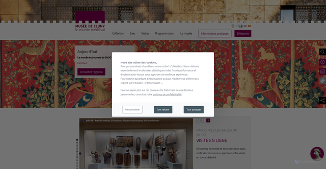 Security scan screenshot of https://www.musee-moyenage.fr