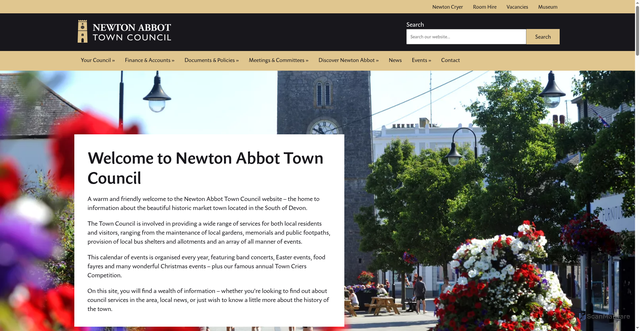 Security scan screenshot of https://www.newtonabbot-tc.gov.uk/