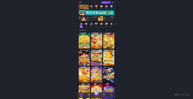 Security scan screenshot of https://egtluckyu8.com/