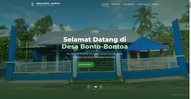 Security scan screenshot of http://bonto-bontoa.web.id/