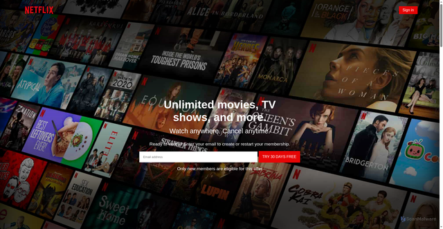 Security scan screenshot of http://uzflix.netlify.app/