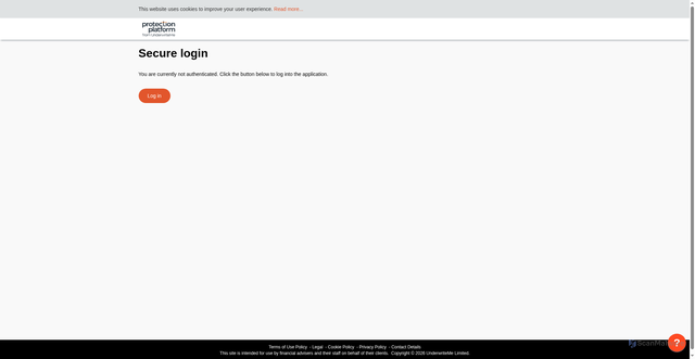 Security scan screenshot of https://compare.protectionplatform.co.uk