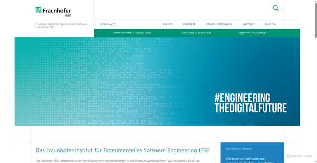 Security scan screenshot of https://www.iese.fraunhofer.de/