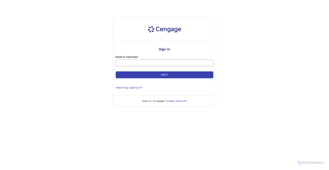 Security scan screenshot of https://explore.cengage.com