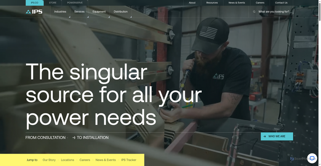 Security scan screenshot of https://ips.us