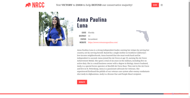 Security scan screenshot of https://nrcc.org/candidates/anna-paulina-luna/