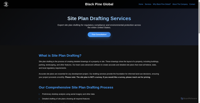 Security scan screenshot of https://bpgenv.pages.dev/site-plan-drafting.html
