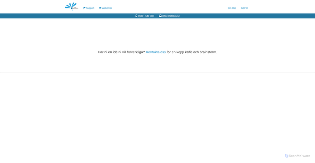 Security scan screenshot of https://atellus.se