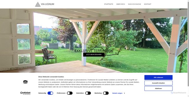 Security scan screenshot of https://vialignum.com