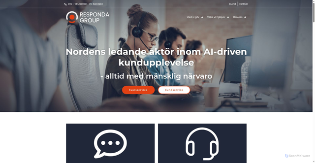 Security scan screenshot of https://www.respondagroup.com