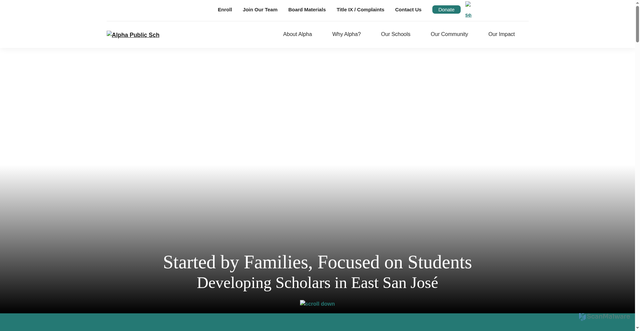 Security scan screenshot of https://www.alphapublicschools.org/