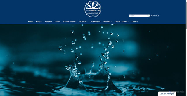 Security scan screenshot of https://www.blancogroundwatertx.gov/