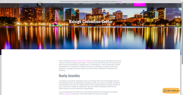 Security scan screenshot of https://orlandorentalexhibits.com/raleigh-convention-center/