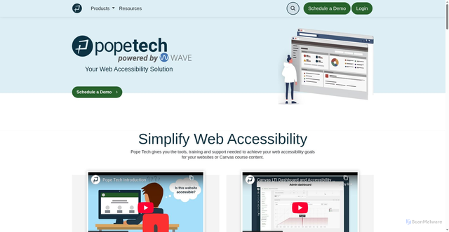Security scan screenshot of https://pope.tech