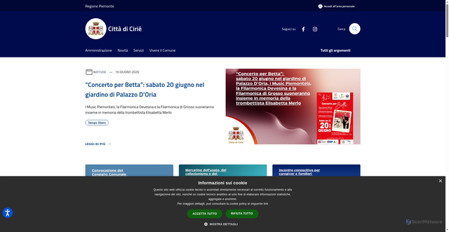 Security scan screenshot of https://www.cirie.net/it