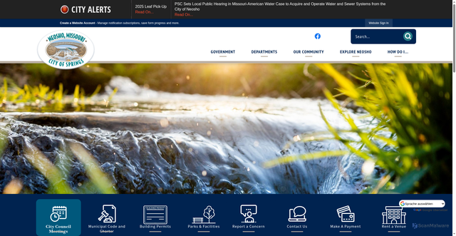 Security scan screenshot of https://neoshomo.gov/