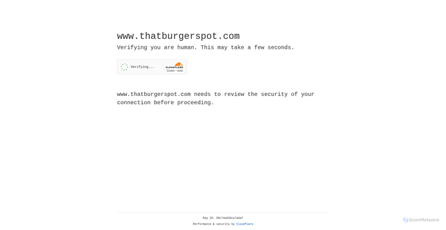 Security scan screenshot of https://www.thatburgerspot.com/