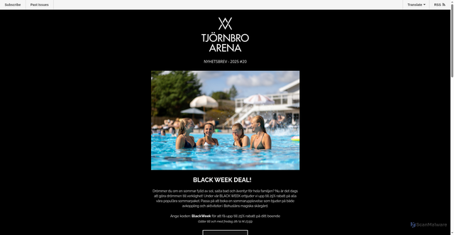 Security scan screenshot of https://mailchi.mp/4eb799089ef9/mtesnyheter-frn-tjrnbro-arena-6426222?e=5082020400