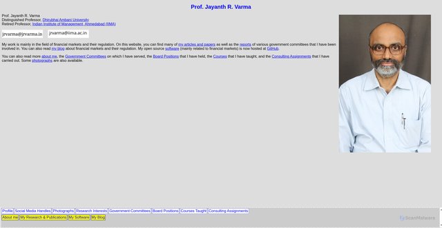 Security scan screenshot of https://www.jrvarma.in
