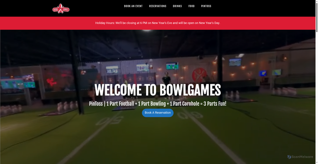 Security scan screenshot of https://bowlgames.us/