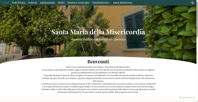 Security scan screenshot of https://www.casariposomontespertoli.com