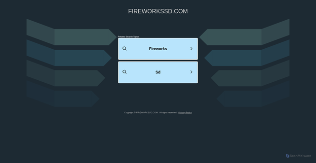 Security scan screenshot of https://www.fireworkssd.com/