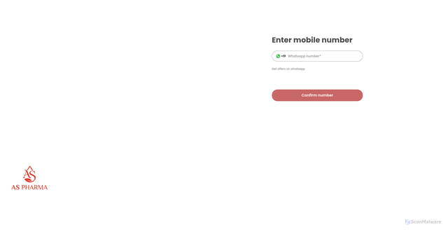 Security scan screenshot of https://aspharma.online/login?from=%2Forders
