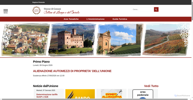 Security scan screenshot of https://www.langabarolo.it