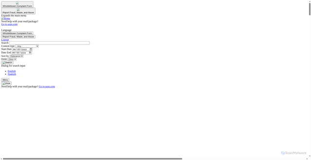 Security scan screenshot of https://www.uspsoig.gov/