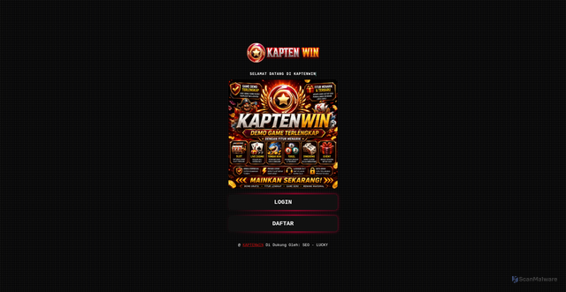 Security scan screenshot of https://kaptenwin-dfl.pages.dev/
